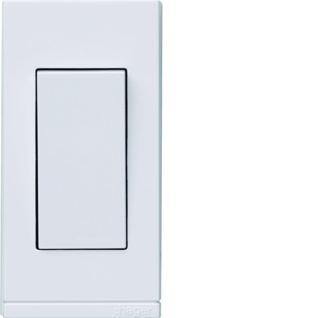 Hager - ateha interrupteur interBP étroit va-et-vient ou poussoir complet