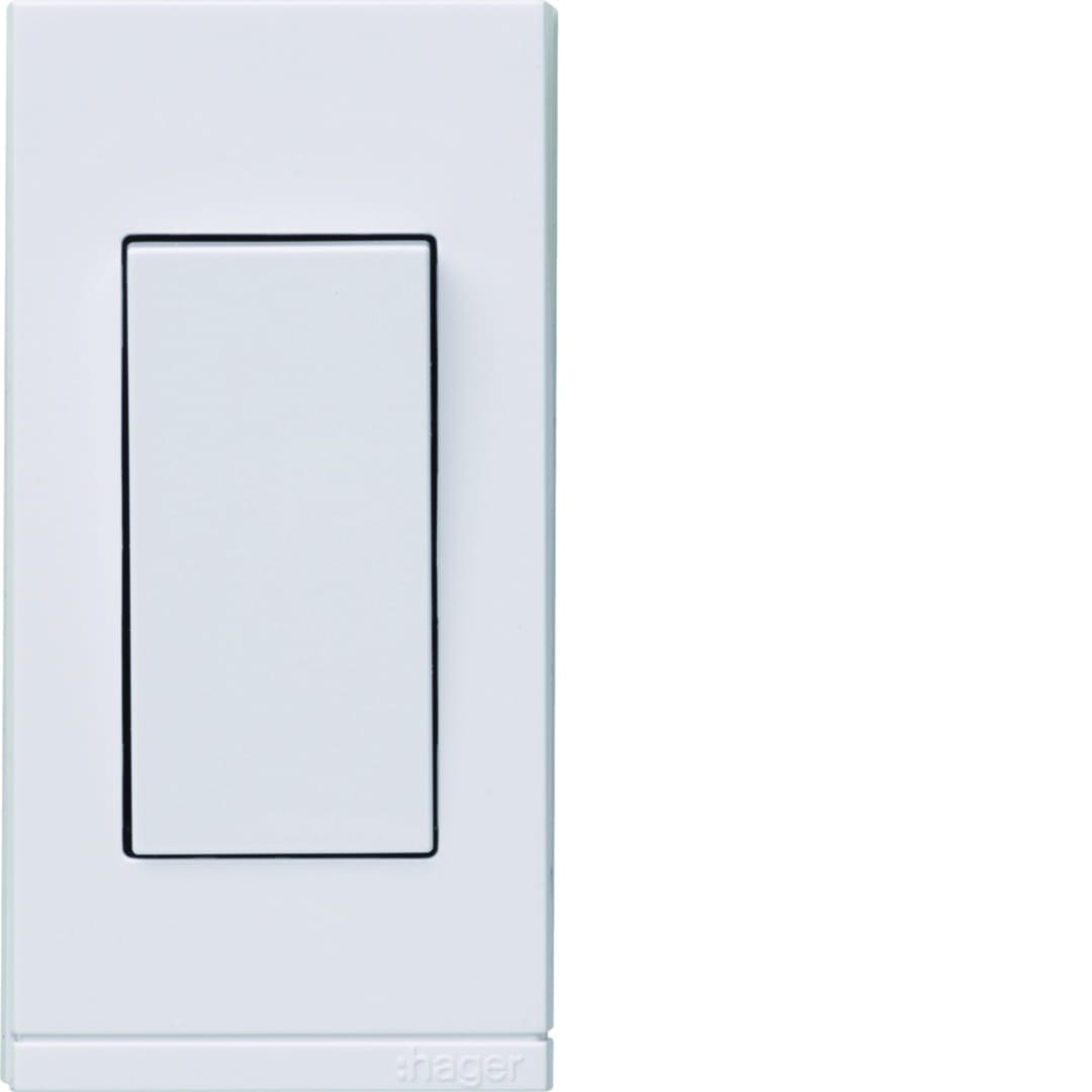 Hager - ateha interrupteur interBP étroit va-et-vient ou poussoir complet
