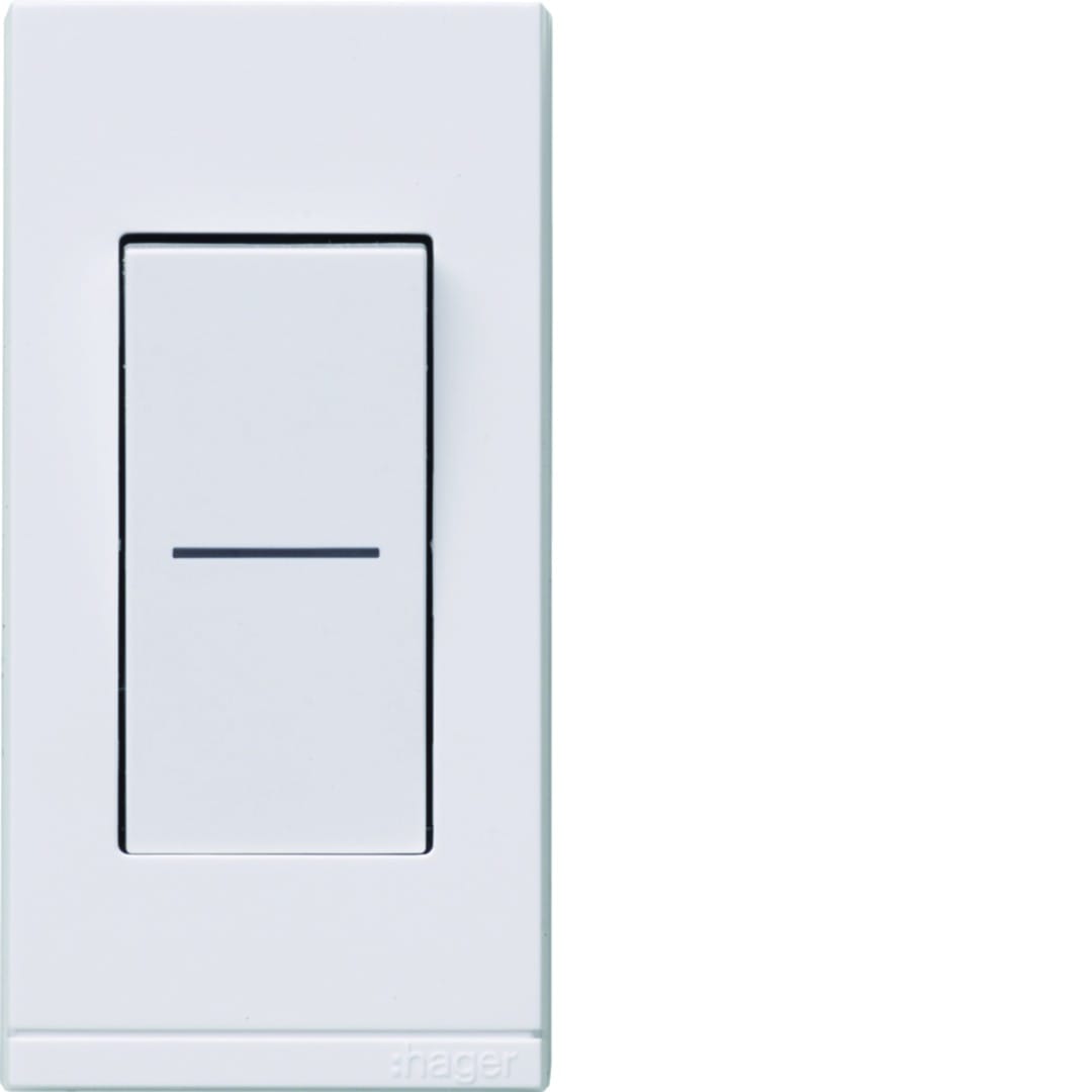 Hager - ateha interrupteur interBP étroit lumineux va-et-vient ou poussoir complet