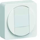 Hager - ateha Interrupteur ou poussoir à fermeture porte-étiquette complet