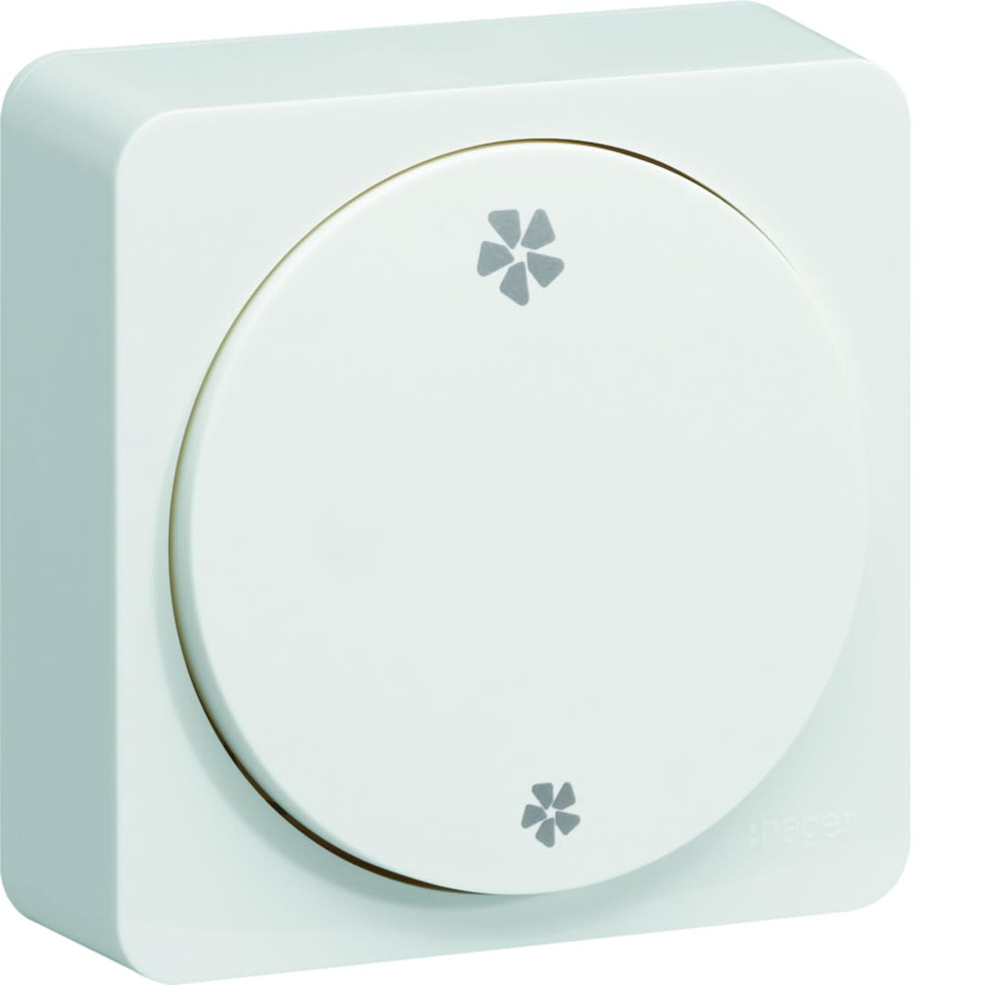 Hager - ateha interrupteur va-et-vient ou poussoir VMC  complet