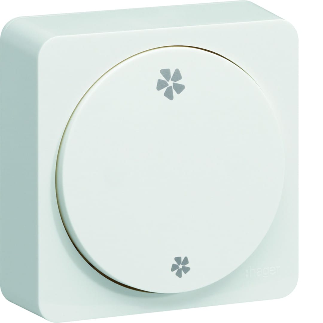 Hager - ateha interrupteur va-et-vient ou poussoir VMC complet