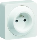 Hager - Prise de courant 2P+T ateha Blanc