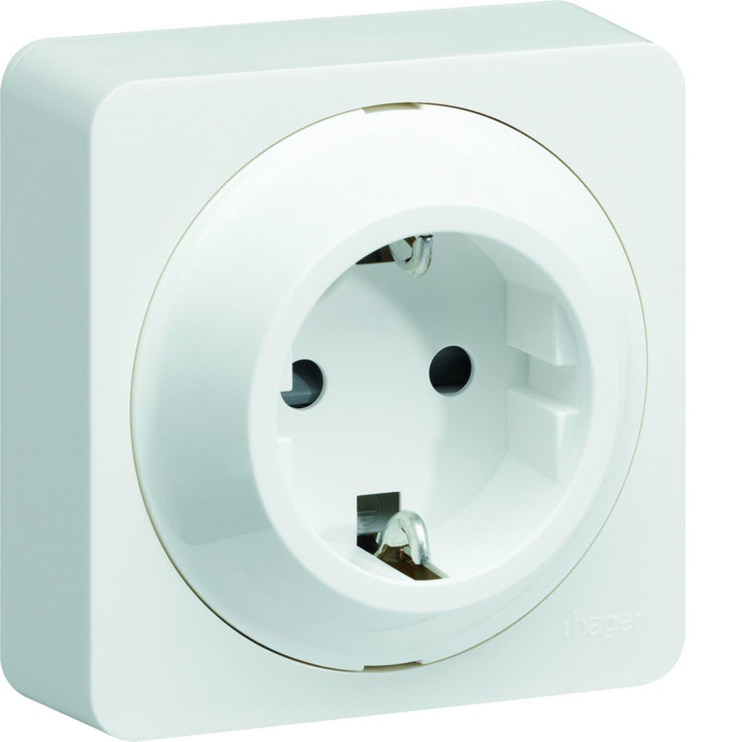Hager - ateha Prise Schuko complet