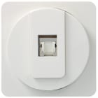 Hager - Prise RJ45 catégorie 6 STP pour grade 2 TV complet athea blanc