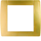 Hager - Kallysta classic plaque 1 poste métal coloris Orizon