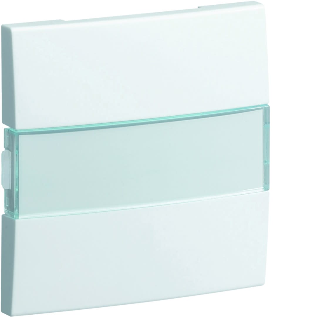 Hager - Kallysta enjoliveur 2 touches KNX Blanc Névé