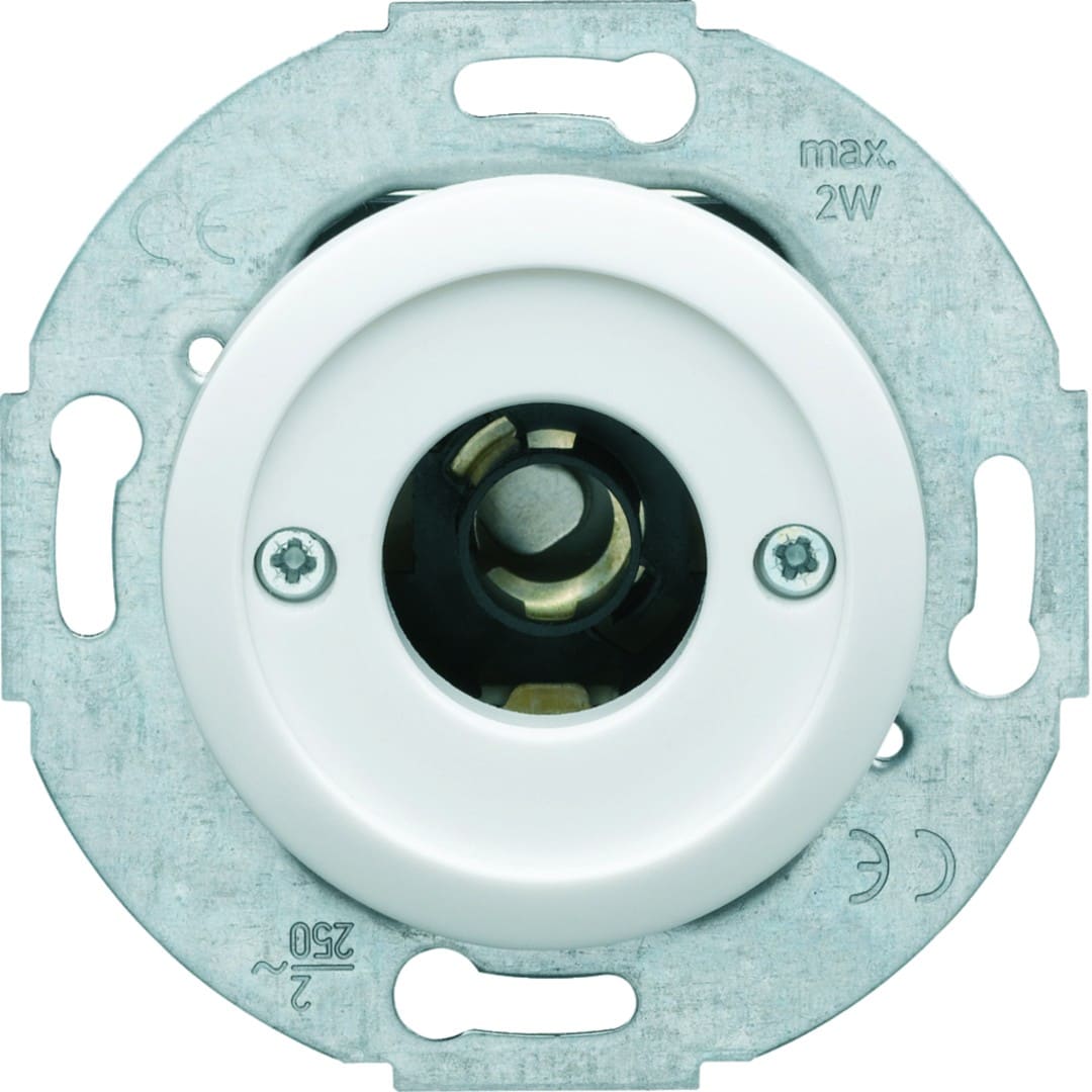 Hager - 1930 Poussoir à voyant E10 alba