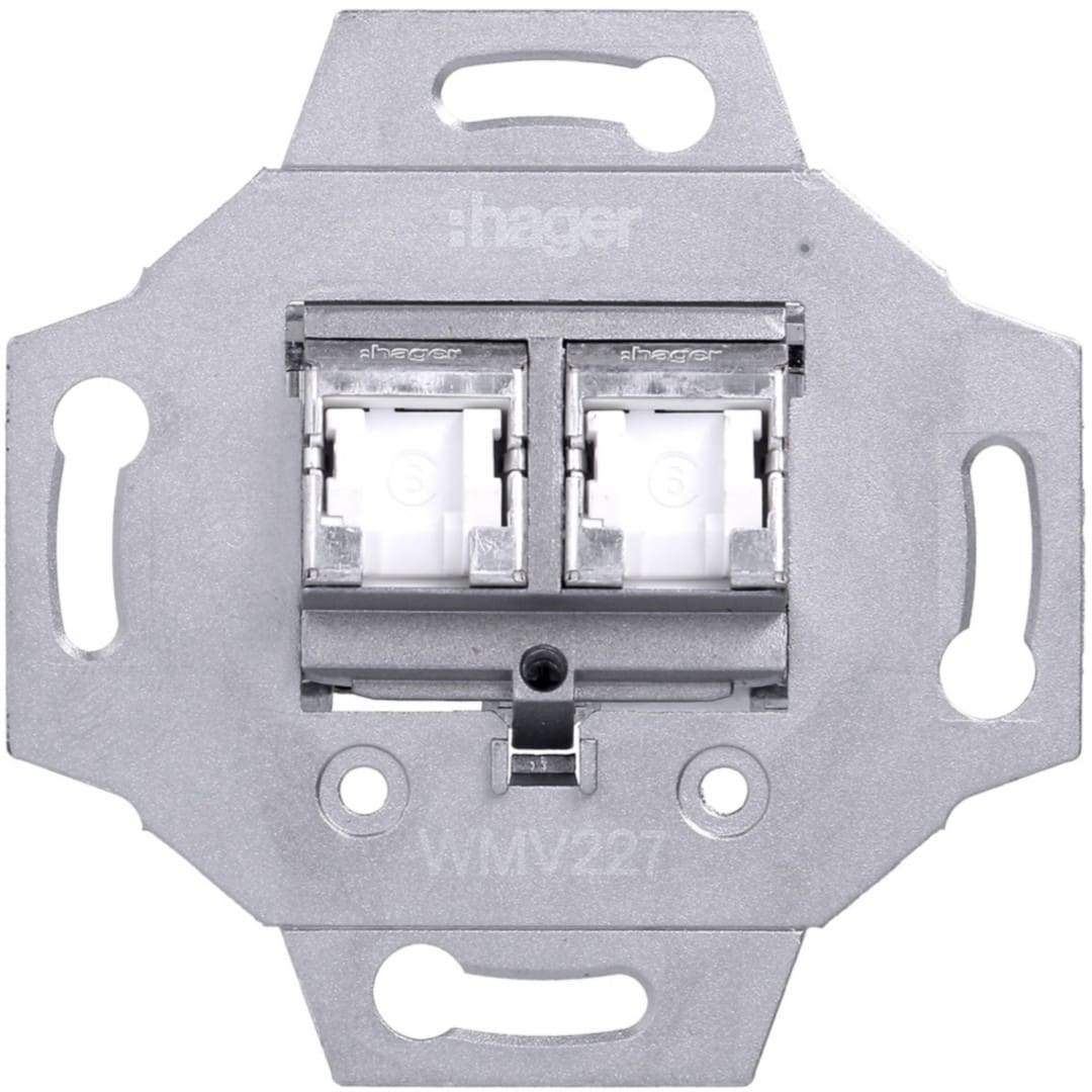 Hager - 1930 RJ45 double Cat 6 STP