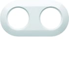 Hager - Plaque de finition gamme 1930 2 postes Alba