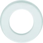 Hager - 1930 Plaque 1 poste en verre pour prise/variateur transparence