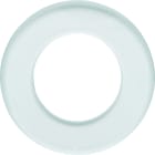 Hager - 1930 Plaque 1 poste en verre pour prise/variateur transparence