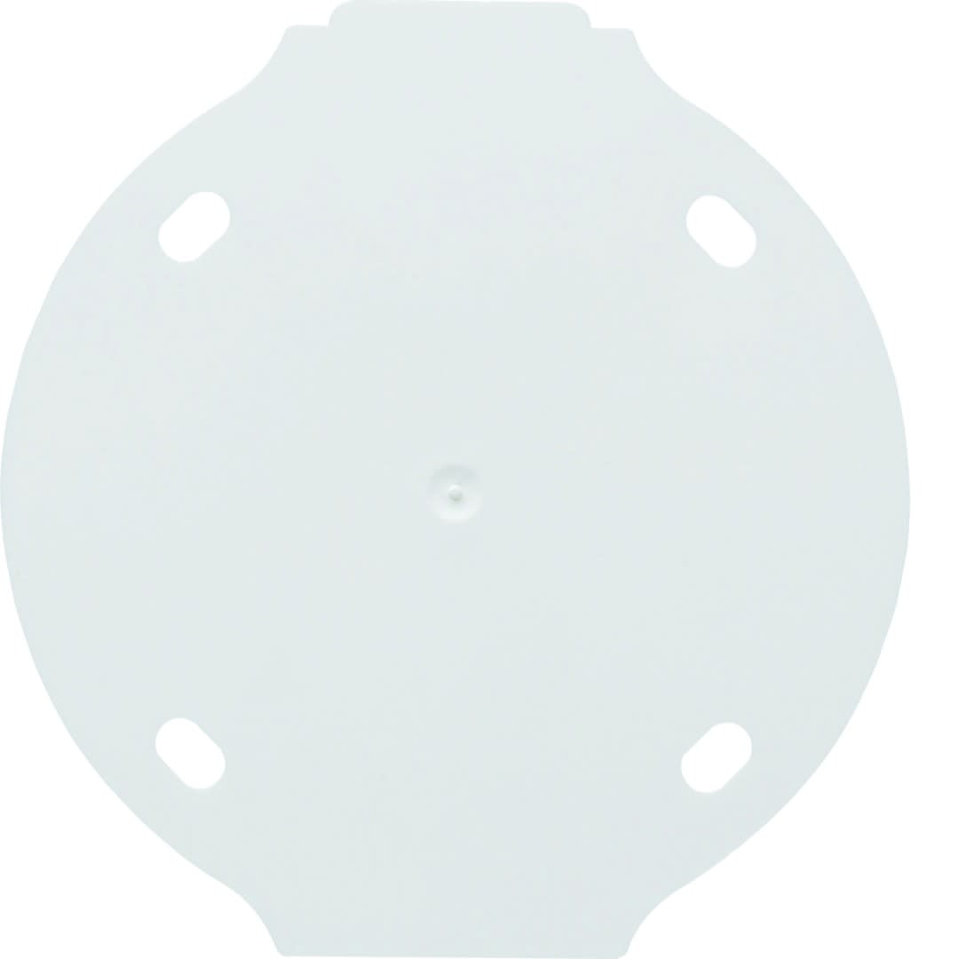 Hager - 1930 Plaque de fond autoextinguible 1 poste blanche