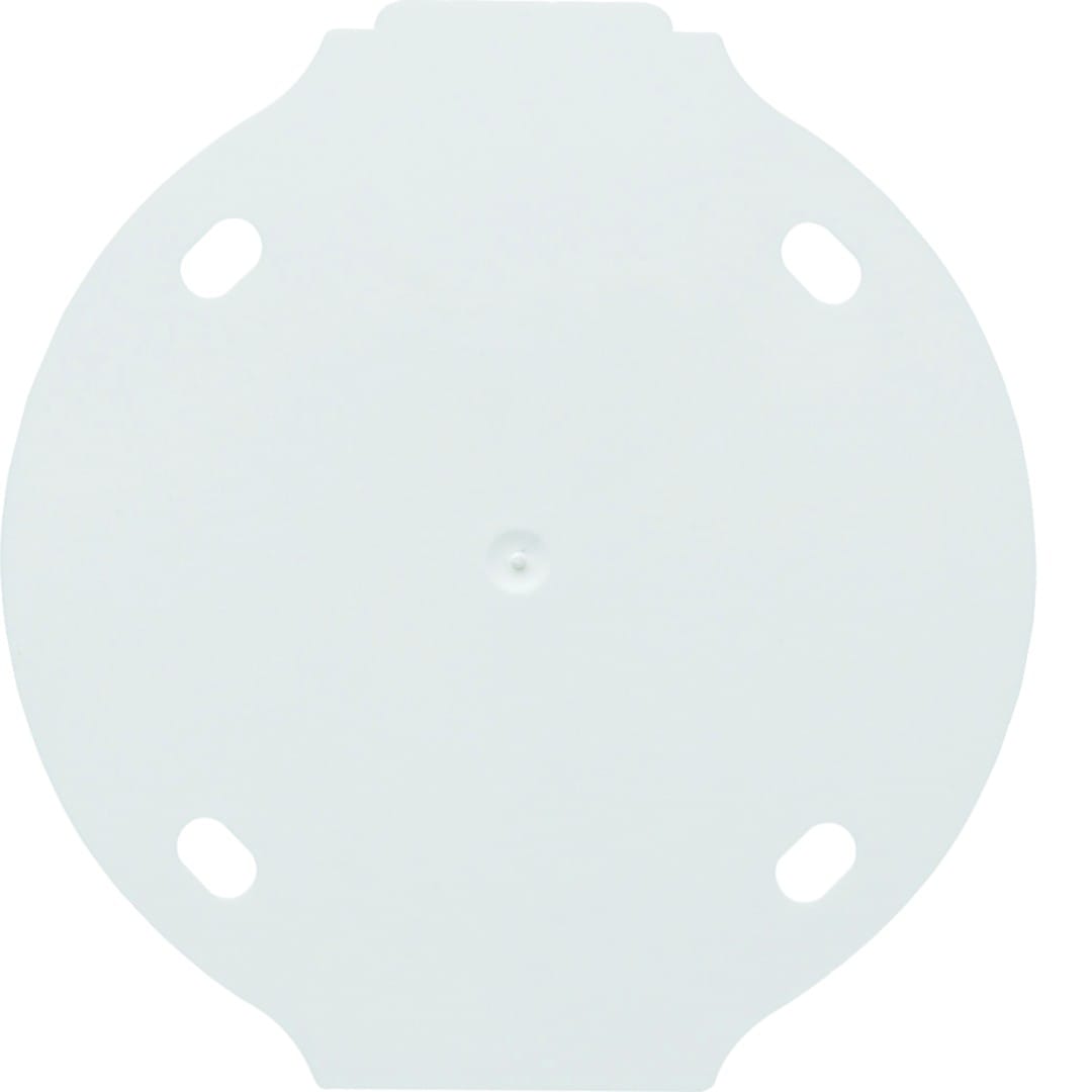 Hager - 1930 Plaque de fond autoextinguible 1 poste blanche