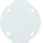 Hager - 1930 Plaque de fond autoextinguible 1 poste blanche