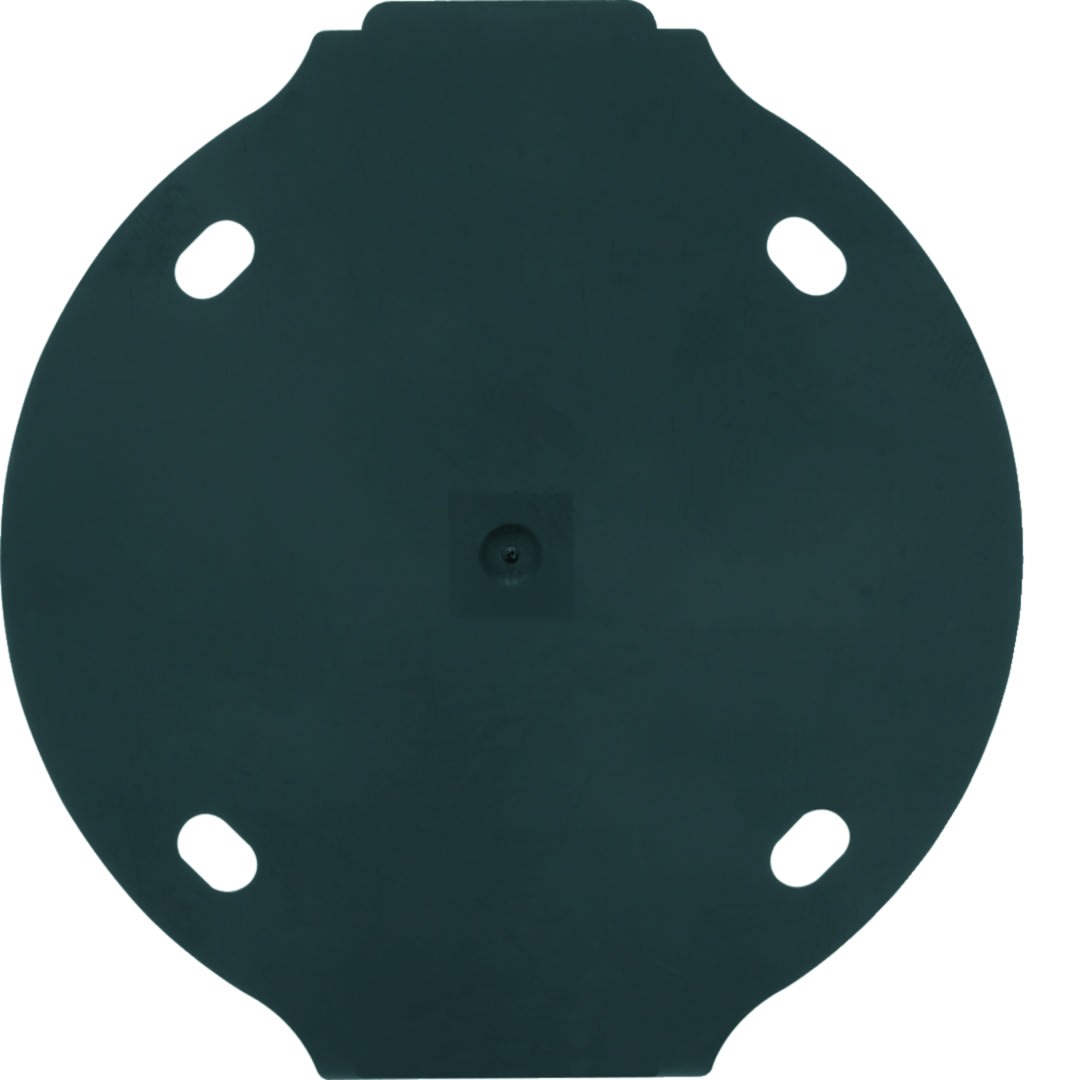 Hager - 1930 Plaque de fond autoextinguible 1 poste noire