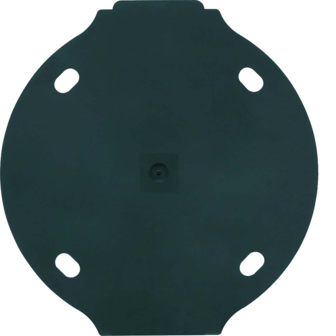 Hager - 1930 Plaque de fond autoextinguible 1 poste noire