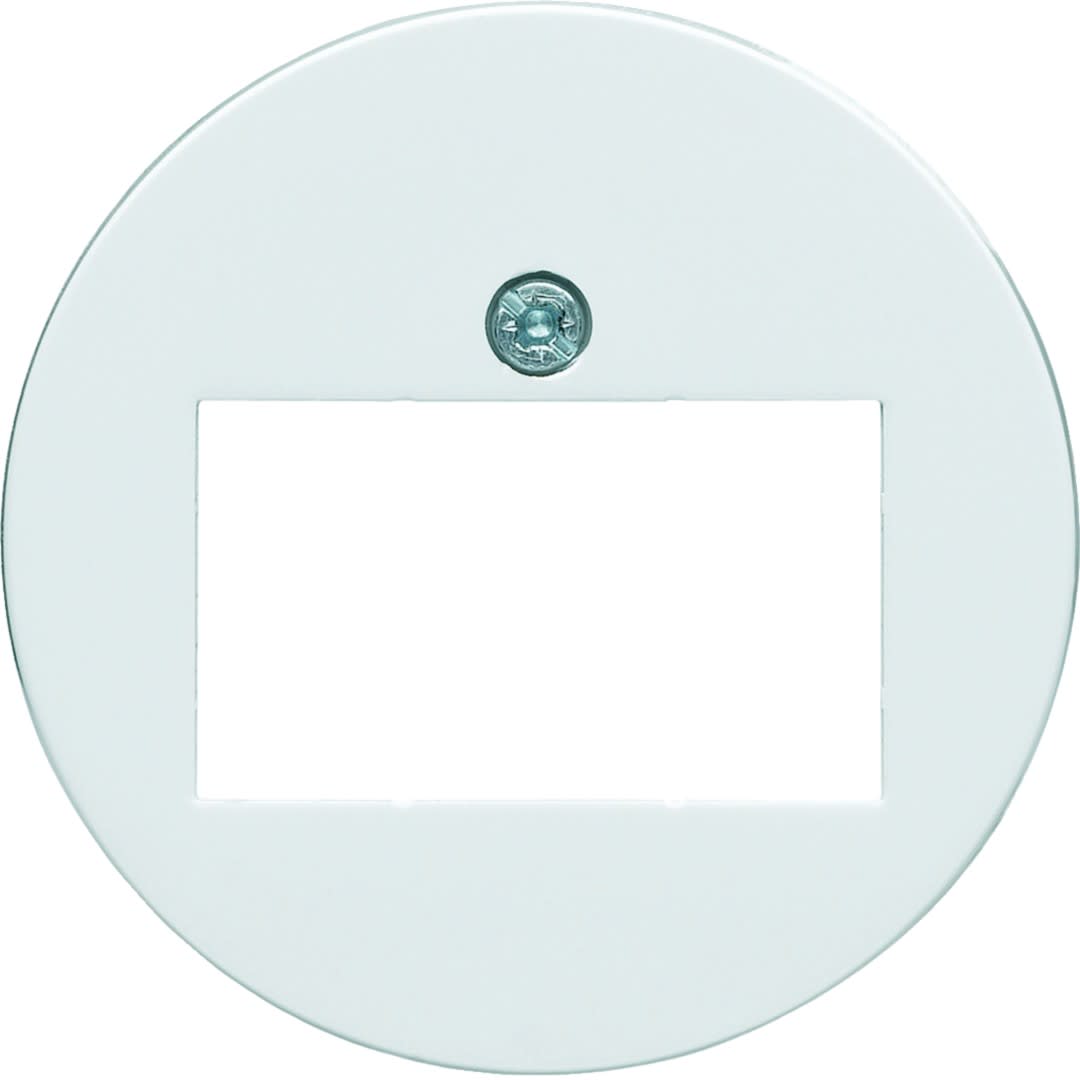 Hager - 1930 Enjoliveur prise HP ou prise RJ45 alba
