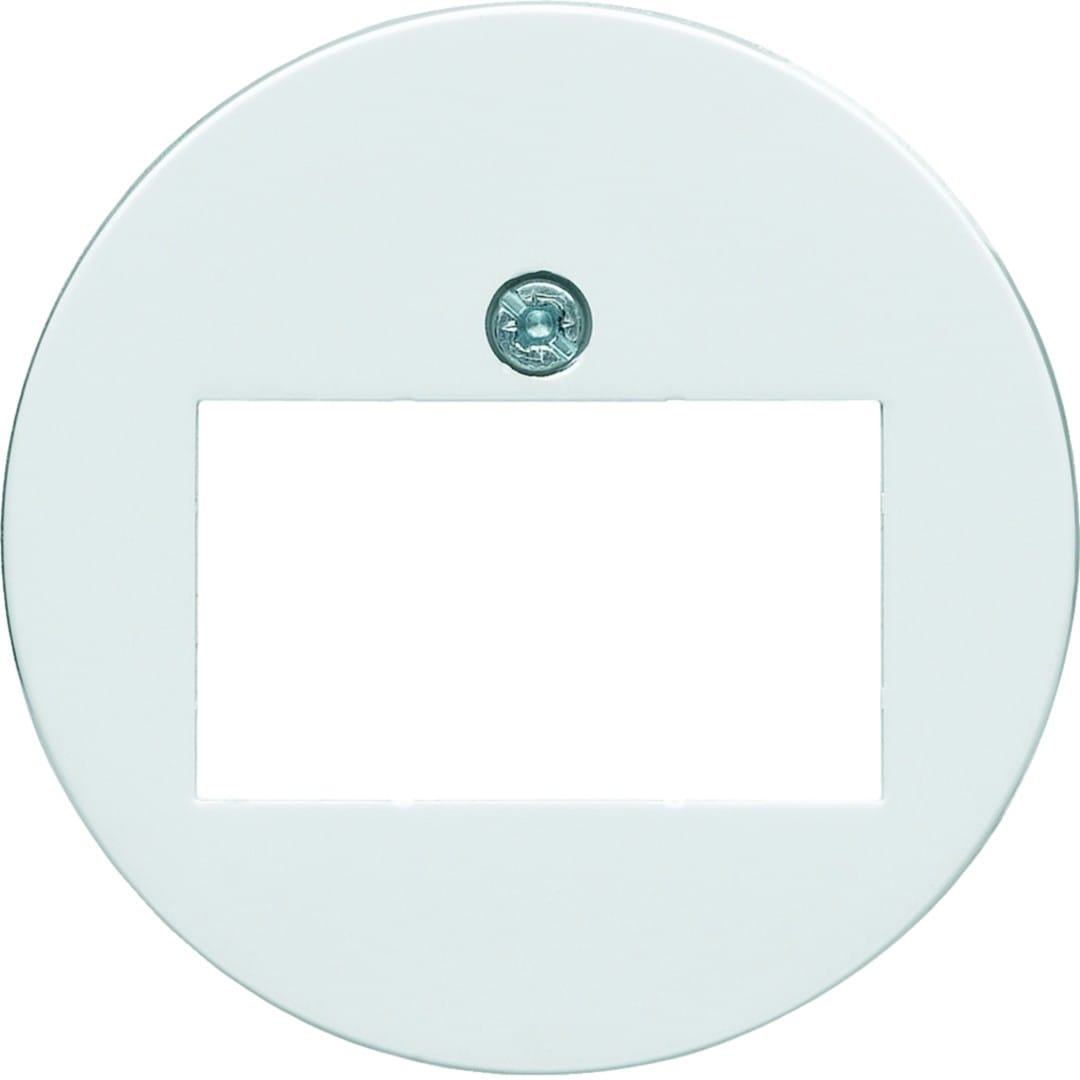 Hager - 1930 Enjoliveur prise HP ou prise RJ45 alba