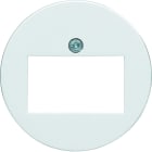 Hager - 1930 Enjoliveur prise HP ou prise RJ45 alba