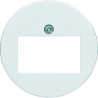 Hager - 1930 Enjoliveur prise HP ou prise RJ45 alba