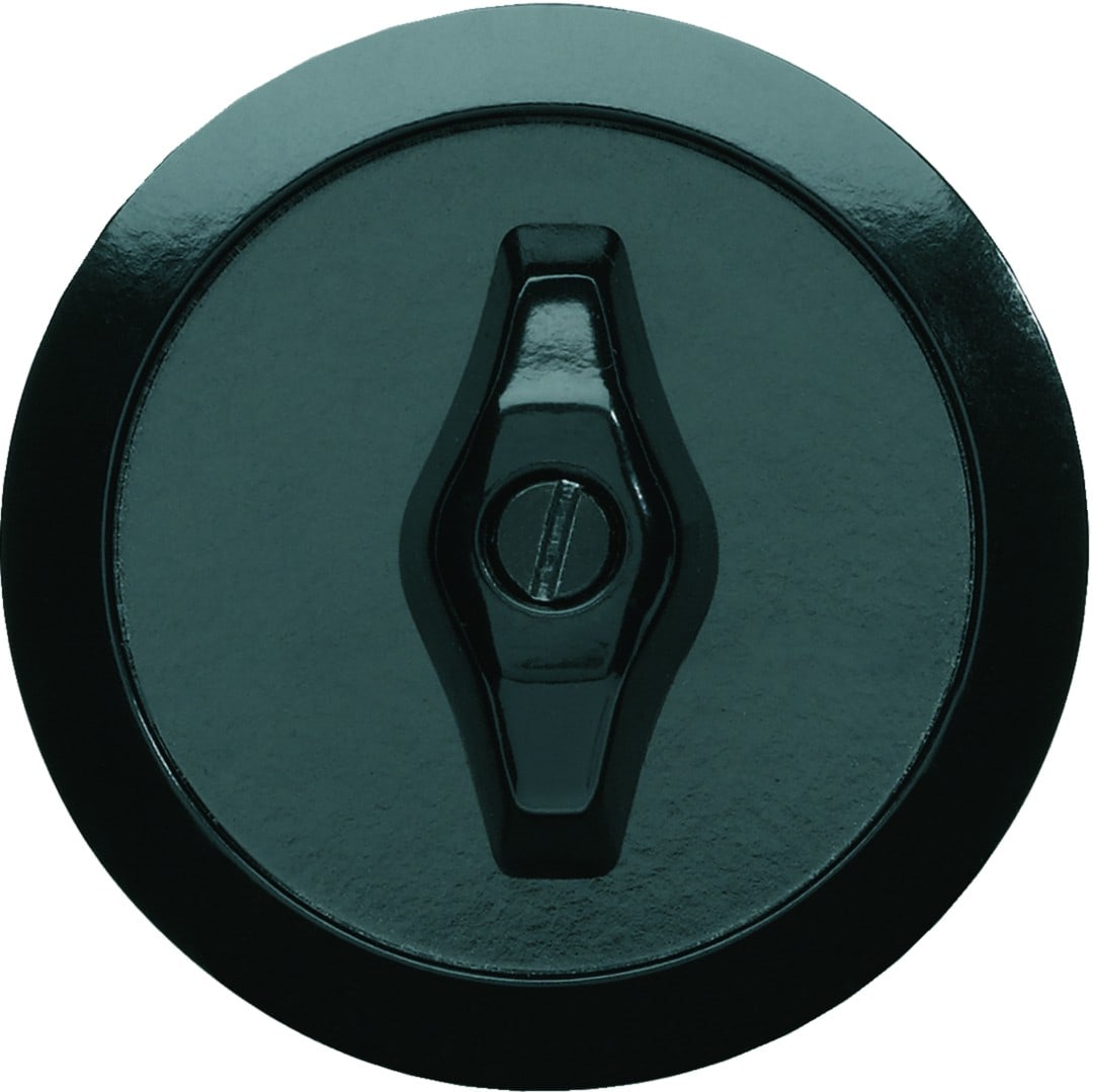 Hager - Enjoliveur 1930 avec manette rotative finition Nuit