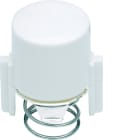 Hager - 1930 Enjoliveur de poussoir à voyant E10 blanc