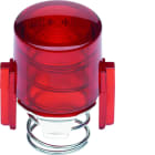 Hager - 1930 Enjoliveur de poussoir à voyant E10 rouge transparent