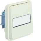 Hager - cubyko Inter VV porte-étiquette associable blanc IP55