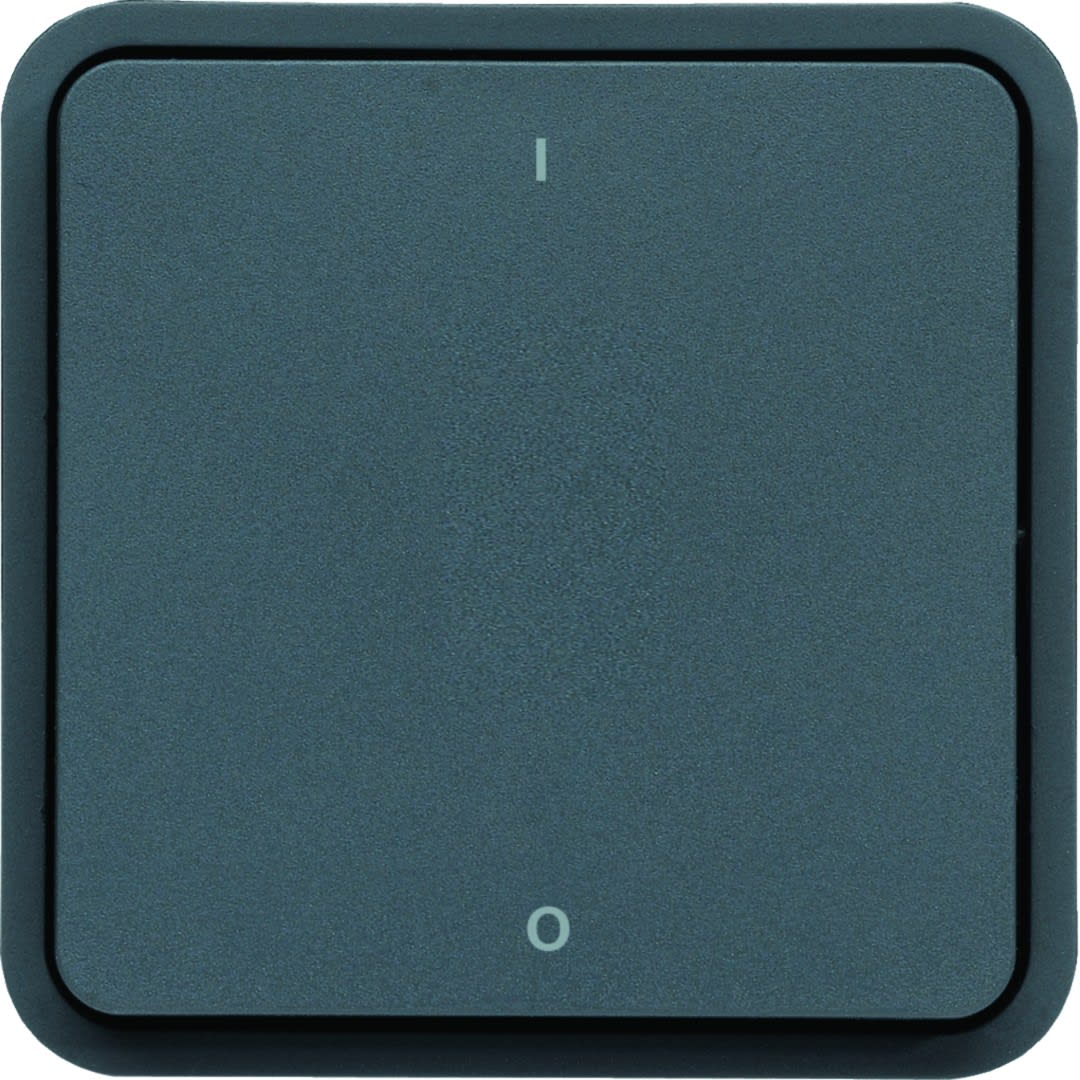 Hager - Interrupteur bipolaire Cubyko étanche IP55 associable gris