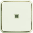 Hager - cubyko Poussoir 1O/1F lumineux associable blanc IP55