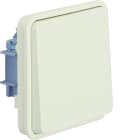 Hager - cubyko Poussoir 1O/1F associable blanc IP55