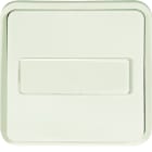 Hager - cubyko Poussoir à fermeture 1F porte-étiquette 1F associable blanc IP55