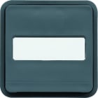 Hager - cubyko Prise 2P+T avec porte-étiquette associable gris IP55