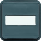 Hager - cubyko Prise 2P+T avec porte-étiquette associable gris IP55