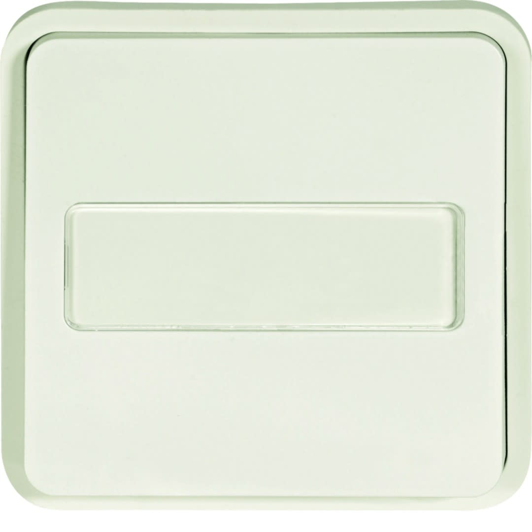 Hager - cubyko Prise 2P+T avec porte-étiquette associable blanc IP55