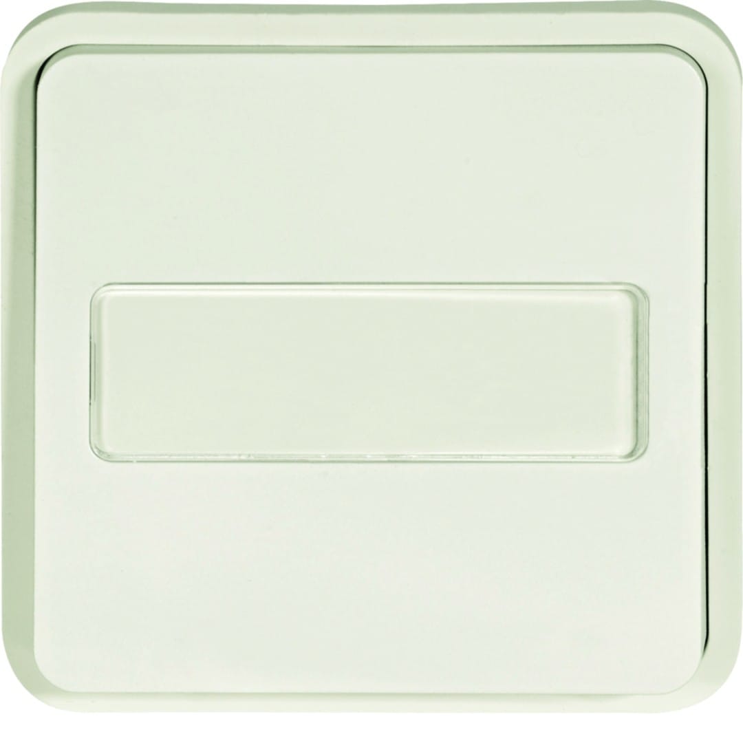 Hager - cubyko Prise 2P+T avec porte-étiquette associable blanc IP55