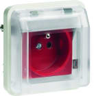 Hager - cubyko Prise 2P+T à détrompage associable blanc IP55