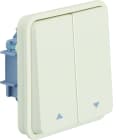 Hager - cubyko Inter volet-roulant associable blanc IP55