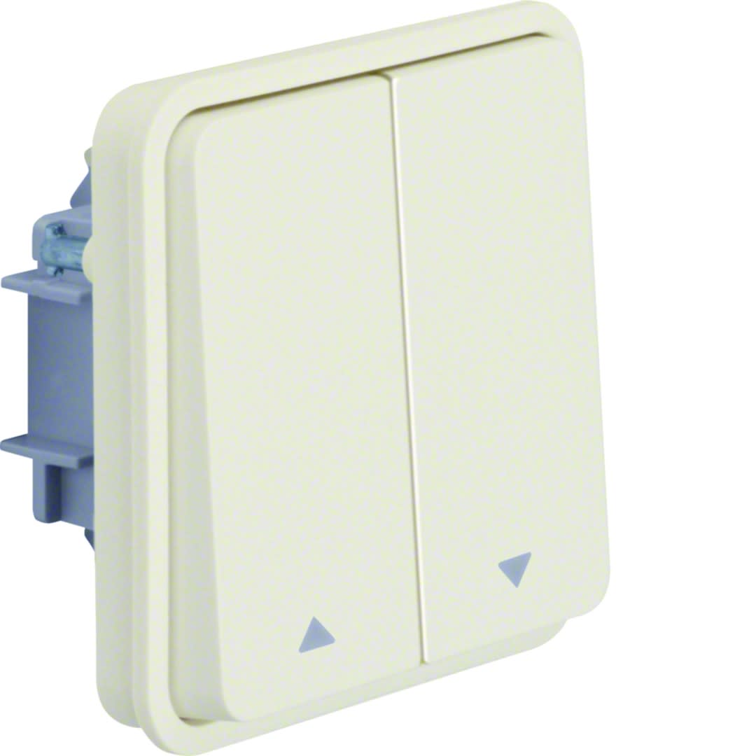 Hager - cubyko Poussoir volet-roulant associable blanc IP55