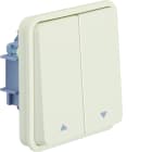 Hager - cubyko Poussoir volet-roulant associable blanc IP55
