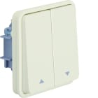 Hager - cubyko Poussoir volet-roulant associable blanc IP55