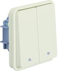 Hager - cubyko Poussoir volet-roulant associable blanc IP55