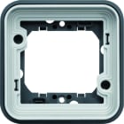 Hager - Support simple étanche Cubyko pour montage encastré, IP55, Gris