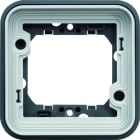 Hager - Support simple étanche cubyko pour montage encastré, IP55, Gris