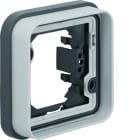 Hager - Support simple étanche cubyko pour montage encastré, IP55, Gris