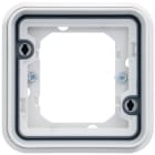 Hager - Support simple étanche avec griffes Cubyko pour montage encastré, IP55, Blanc