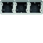 Hager - Boîte triple Cubyko étanche IP55 gris associable pour pose en saillie