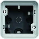 Hager - Boîte simple Cubyko étanche IP55 avec 2 embouts 1 entrée gris pose en saillie