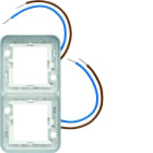 Hager - cubyko collerette double lumineuse à LED blanches 230V